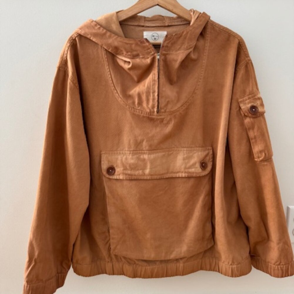 Older Brother Big Pocket Pullover in Clay